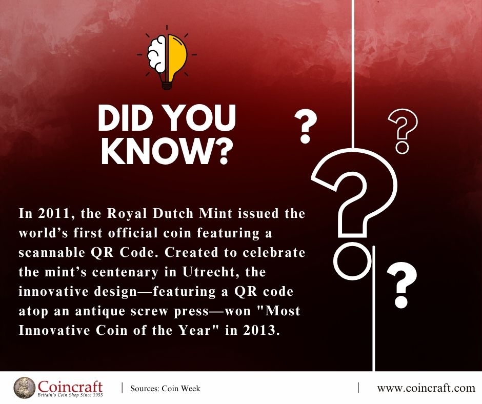 Weekly Trivia - World's First QR Coin - Coincraft